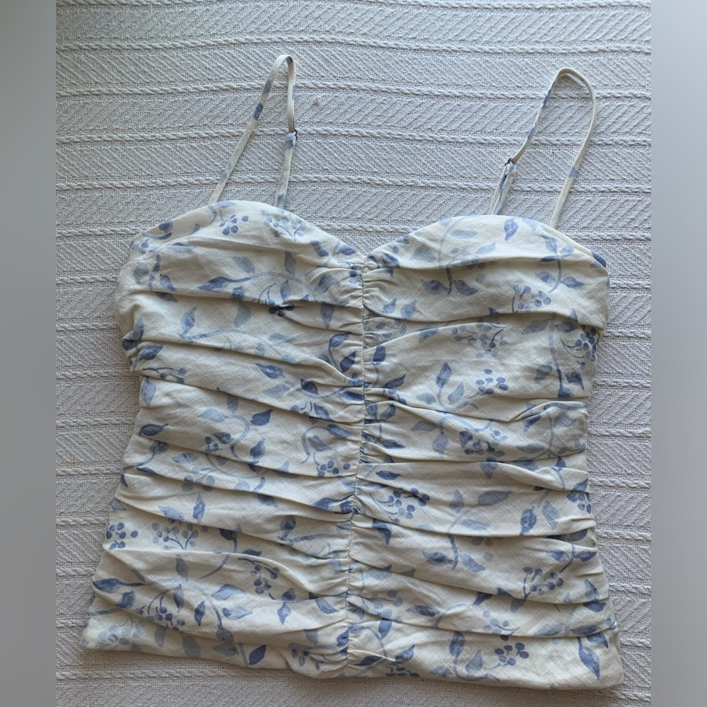 Reformation Fennel Linen Top (NEW w/o tags)